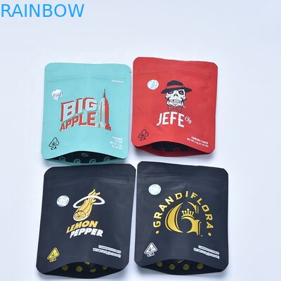 3,5 grammes de mauvaise herbe de impression faite sur commande empaquetant les biscuits zip-lock Mylar de preuve d'odeur met en sac le sac zip-lock sans danger pour les enfants