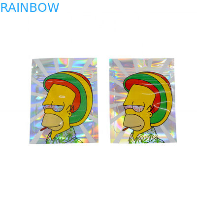 Le sac olographe pour CBD sarcle le sac gommeux de Herb Flower Dry Tobacco Retail de saveur de sac de tirette de Mylar d'ours de sucrerie