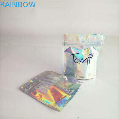 La coutume a accepté les cosmétiques olographes empaquetant des sacs avec la tirette