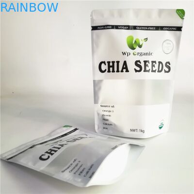 Digital imprimant les poches plates transparentes ferment la fermeture éclair la serrure a adapté des sachets aux besoins du client en plastique