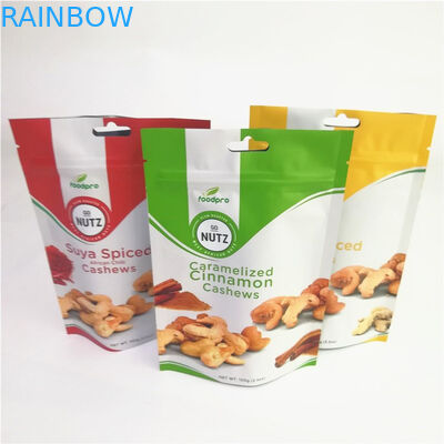 Matte Aluminum Foil Custom Accepted tiennent des poches avec la tirette