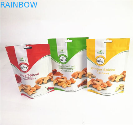 Matte Aluminum Foil Custom Accepted tiennent des poches avec la tirette