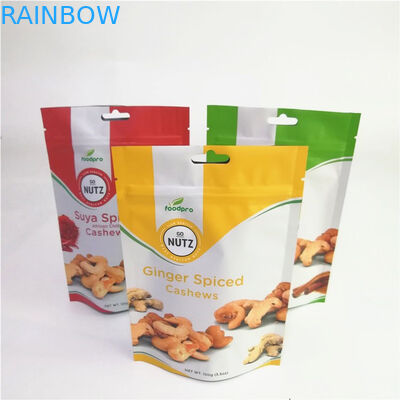 Matte Aluminum Foil Custom Accepted tiennent des poches avec la tirette