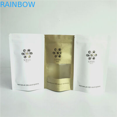 Sacs en papier admis faits sur commande de Papier d'emballage de serrure de fermeture éclair avec l'estampillage chaud