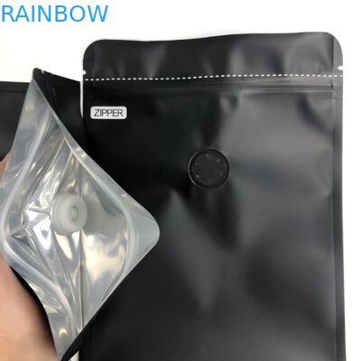 Support fait sur commande de Logo Size Resealable Aluminum Foil du noir 250G d'OEM avec les valves de dégazage pour le café Bean Packaging Pouch