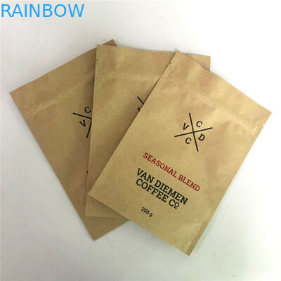 La serrure de fermeture éclair de Papier d'emballage tiennent des poches avec l'entaille et le Matte Window de larme