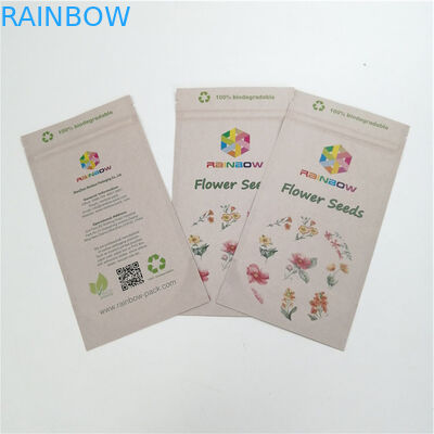 La gomme biodégradable de mastication a adapté des sacs aux besoins du client de Pla de papier d'emballage pour l'emballage de mauvaise herbe de 1oz 1/2oz