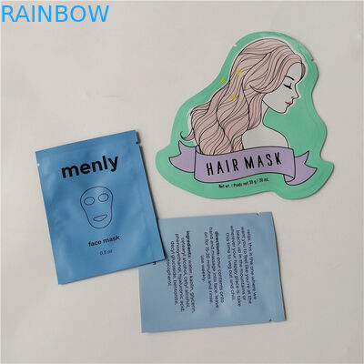 Les sacs de empaquetage cosmtic bleus mats ont adapté les sachets aux besoins du client plats d'aluminium