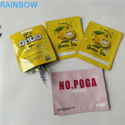 Les sacs de empaquetage cosmtic bleus mats ont adapté les sachets aux besoins du client plats d'aluminium