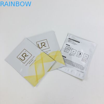 Trois le côté rescellable fait sur commande mylar plat a givré le sac zip-lock en plastique de sachet de crème de lotion