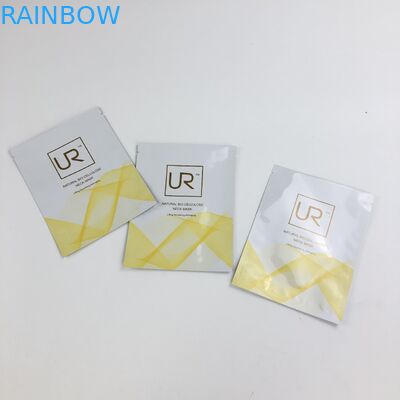 Trois le côté rescellable fait sur commande mylar plat a givré le sac zip-lock en plastique de sachet de crème de lotion