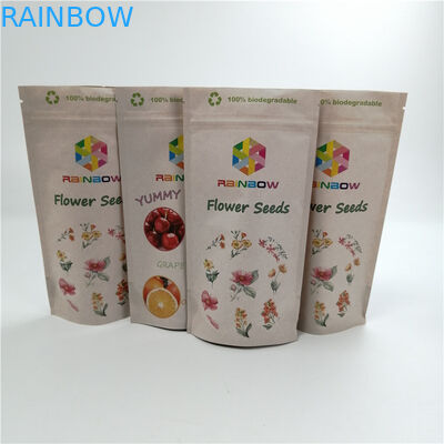 Feuille sativa/indica Mylar de Cr rescellable adapté aux besoins du client d'emballage de papier de Pla de sac de tweed met en sac