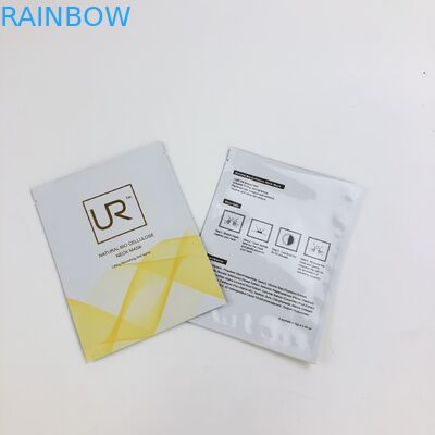 poche cosmétique plate adaptée aux besoins du client d'emballage de crème de mylar de soudure à chaud latérale du label 3