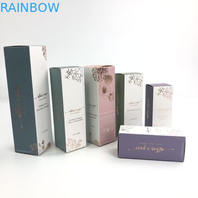 Carton blanc d'épaisseur UV brillante faite sur commande de Matt Film With 400g pour l'échantillon cosmétique Argan Oil Paper Box Packaging