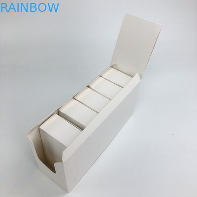 Le film brillant fait sur commande NON non imprimé avec le carton blanc d'épaisseur de 350g 400g pour Spary cosmétique met l'emballage en bouteille de boîte de papier