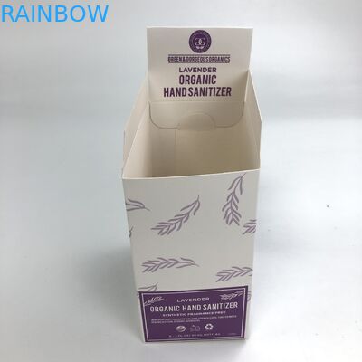 UV faits sur commande de Matt Film de relief avec le carton blanc d'épaisseur de 400g 350g pour des bouteilles de 30ml 60ml montrent l'emballage de boîte de papier