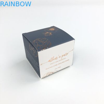 Impression UV de boîte de carton de pliage d'emballage de cosmétiques de tache faite sur commande