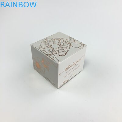 Impression UV de boîte de carton de pliage d'emballage de cosmétiques de tache faite sur commande