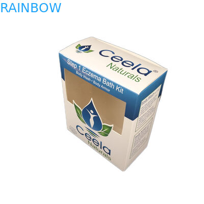 Fait sur commande bon marché pour la boîte de papier cosmétique de métier d'emballage de collier de bijoux témoins avec la boîte de papier bon marché de fenêtre de Transpartent