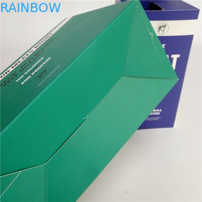 La coutume a imprimé le petit papier de carton de boeuf séché enferme dans une boîte la boîte de papier d'emballage pour la boîte de présentation de barre d'énergie de casse-croûte