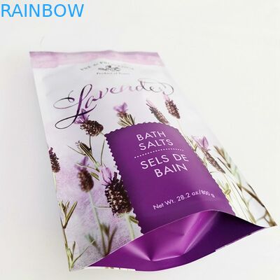 L'aperçu gratuit Digital imprimant l'emballage de sel de Bath met en sac le support rescellable vers le haut du corps de café de la poche 200G frottent le sac