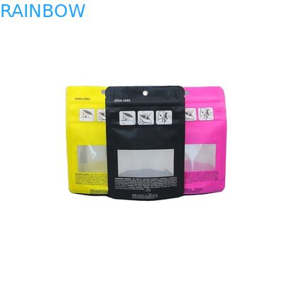 Poche zip-lock 200mic de Mylar de sucrerie triple de la tirette CBD