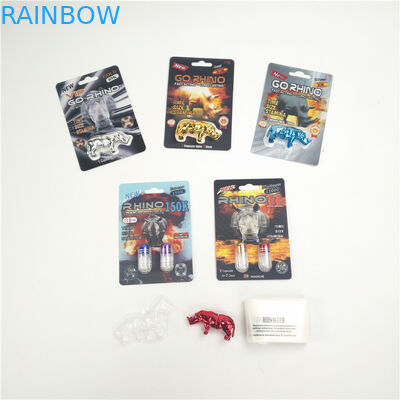 Carte CMYK de boursouflure du rhinocéros 7 3D 50000 200mic 3D de capsules