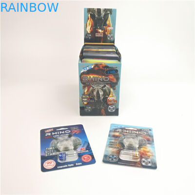 Carte CMYK de boursouflure du rhinocéros 7 3D 50000 200mic 3D de capsules