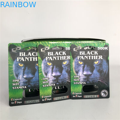 pilule lenticulaire masculine de la carte 500K de l'amélioration 3d de chapeau de 12mm