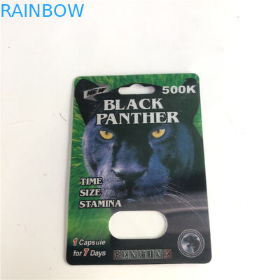 pilule lenticulaire masculine de la carte 500K de l'amélioration 3d de chapeau de 12mm