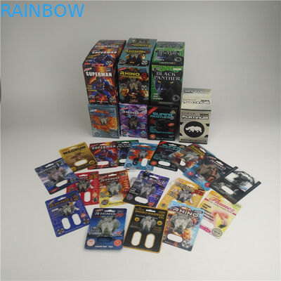 Carte de boursouflure de GV 200mic 3d pour les pilules masculines 500K 600k