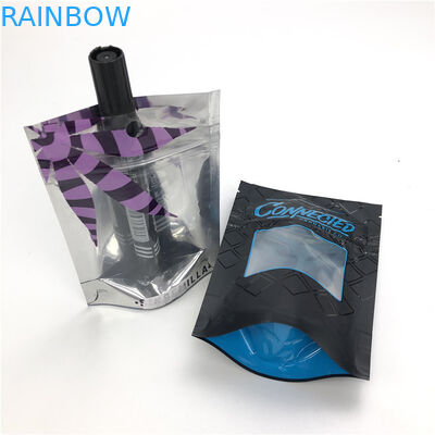 emballage sans danger pour les enfants de poche d'aluminium de Mylar de biscuit de toucher doux des graines de fleur de 1/8oz 3.5g CBD