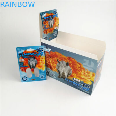 Rhinocéros superbe 600K 700K d'emballage de carte de boursouflure de panthère