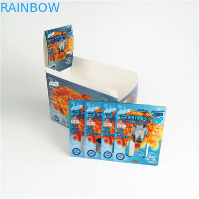 Rhinocéros superbe 600K 700K d'emballage de carte de boursouflure de panthère