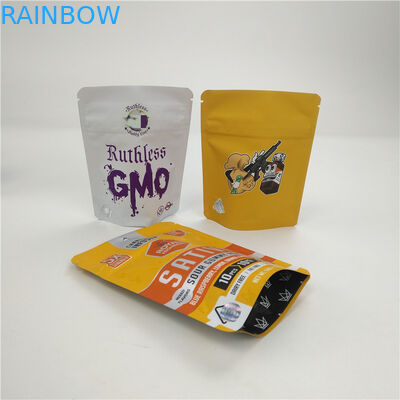 Biscuits du sac 3.5g d'emballage d'huile du chanvre VMPET 100micron CBD de Canabies