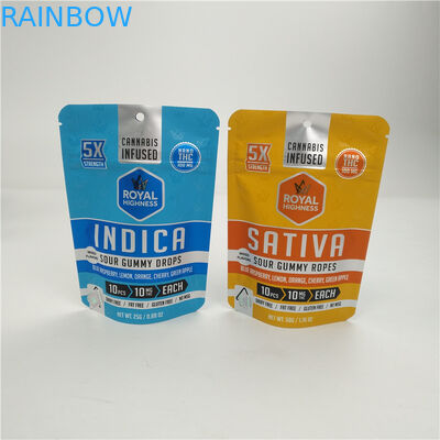 Bas sac 100micron de Mylar d'aluminium de Moq 3.5g 7g VMPET Alunminum