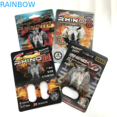 carte de boursouflure du magnum 24K 3d de 89x127mm pour les pilules sexuelles d'amélioration