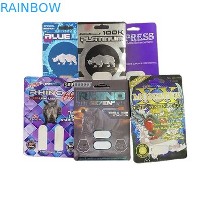 Cartes bleues du rhinocéros 3D de tableau blanc de 6K Plantinum 100K 350g