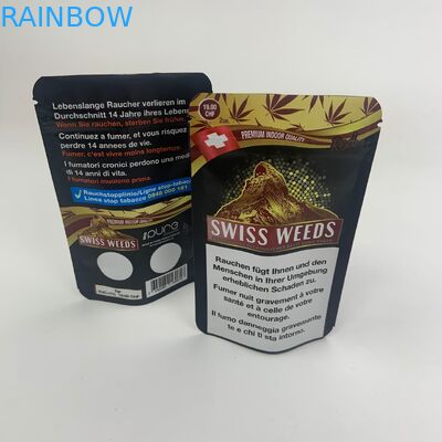 Les plaisanteries d'Obama vers le haut de l'mauvaise herbe de MPET 7*12CM empaquetant Mylar met en sac