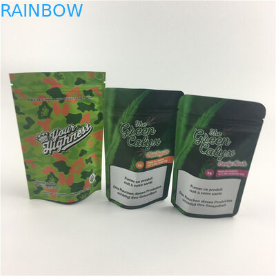 L'emballage fait sur commande de poche d'aluminium de Logo Plastic Candy Edible Mylar a imprimé réutilisable