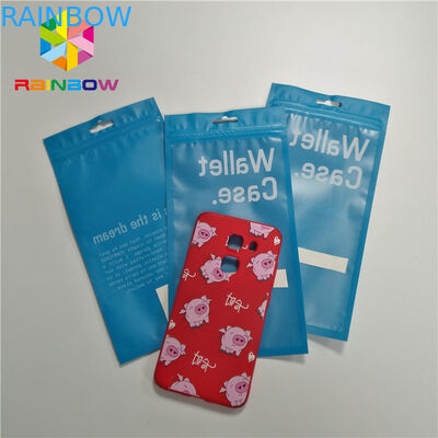 La poche plate de joint latéral clair zip-lock de la matte 3 pour la couverture de cas de téléphone/câble l'emballage