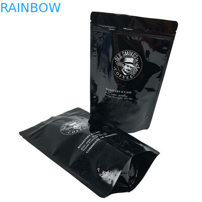 Sachet en matière plastique zip-lock de grains de café d'entaille de larme empaquetant 100g 200g 250g 500g