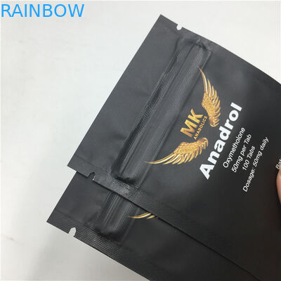 La tirette Matte Snack Plastic Pouches Packaging a imprimé le côté trois scellé