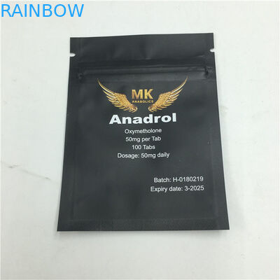 La tirette Matte Snack Plastic Pouches Packaging a imprimé le côté trois scellé