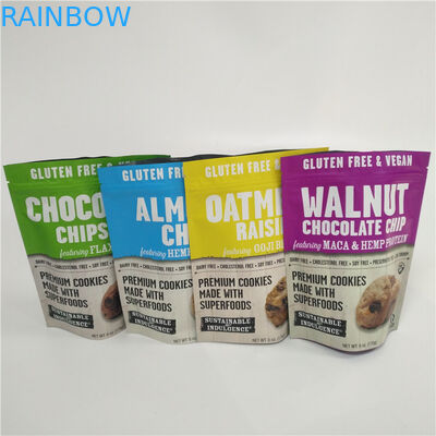 Le support de plastique vers le haut des sacs de empaquetage zip-lock a imprimé la catégorie comestible de 1 gallon