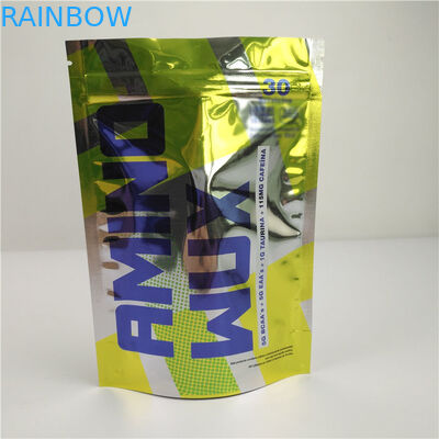 Sachets en matière plastique colorés brillants de serrure de fermeture éclair de casse-croûte empaquetant la preuve d'odeur