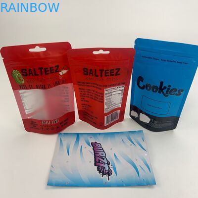 Preuve d'enfant de sac de conditionnement en plastique d'aluminium de Mylar de fenêtre d'espace libre d'huile de CBD