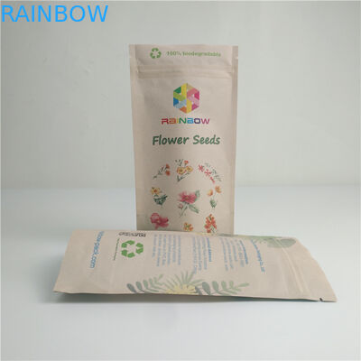 La soudure à chaud compostable de Papier d'emballage de nourriture met en sac l'impression écologique Logo Packaging fait sur commande de Digital