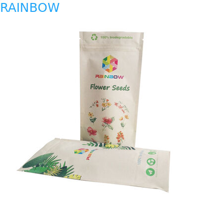 Coutume compostable de sac de papier d'emballage de nourriture imprimant les sacs de empaquetage de fruit biodégradable de 100%