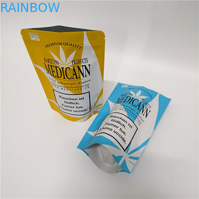 Mylar sans danger pour les enfants rescellable fait sur commande Digital imprimée tiennent des poches avec la tirette